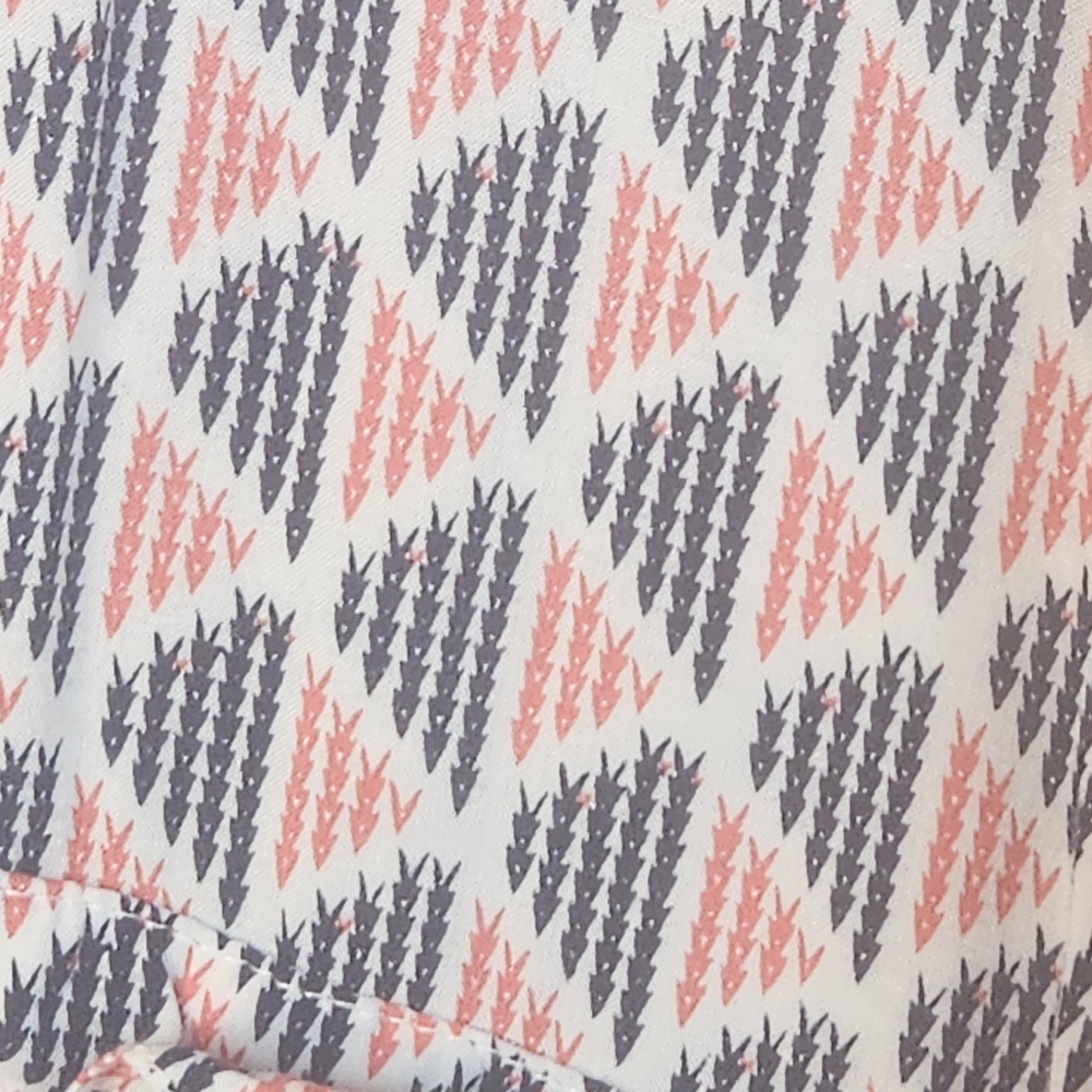 Splendid Triangle Print Button Down Shirt Medium … - image 2